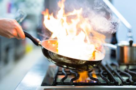 Пожежа на кухні кафе та ресторану: причини виникнення та засоби запобігання