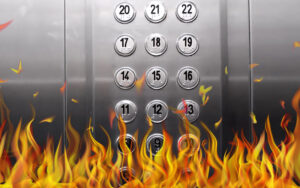 Правила поведінки в ліфті під час пожежі