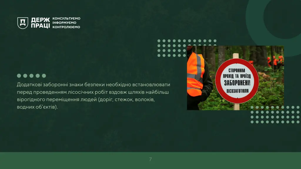 Про безпечневиконання лісосічних робіт: інфографіка - Фото 7