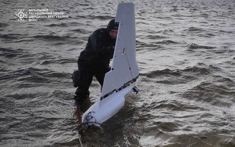 На Київщині в Дніпрі виявили уламки ворожого БпЛА